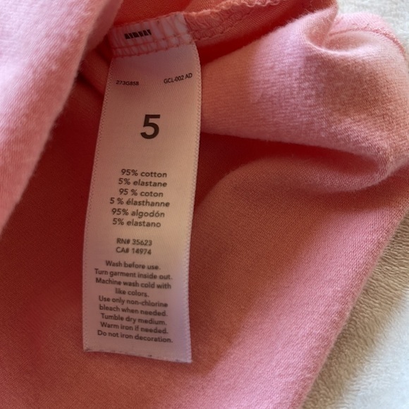 Cute Kind and Wonderful! Pink Carter’s tee size 5 - Picture 5 of 5